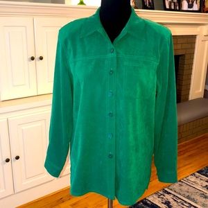 ALLISON DALEY beautiful emerald green jacket. 💚